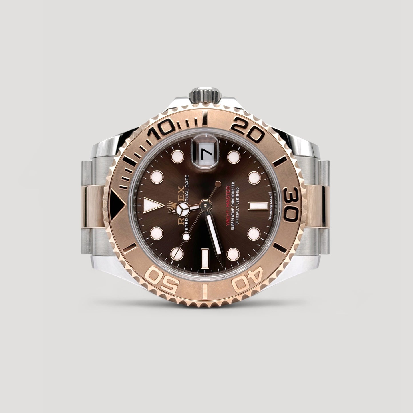 Mint Rolex Yacht Master Chocolate 37mm 268621