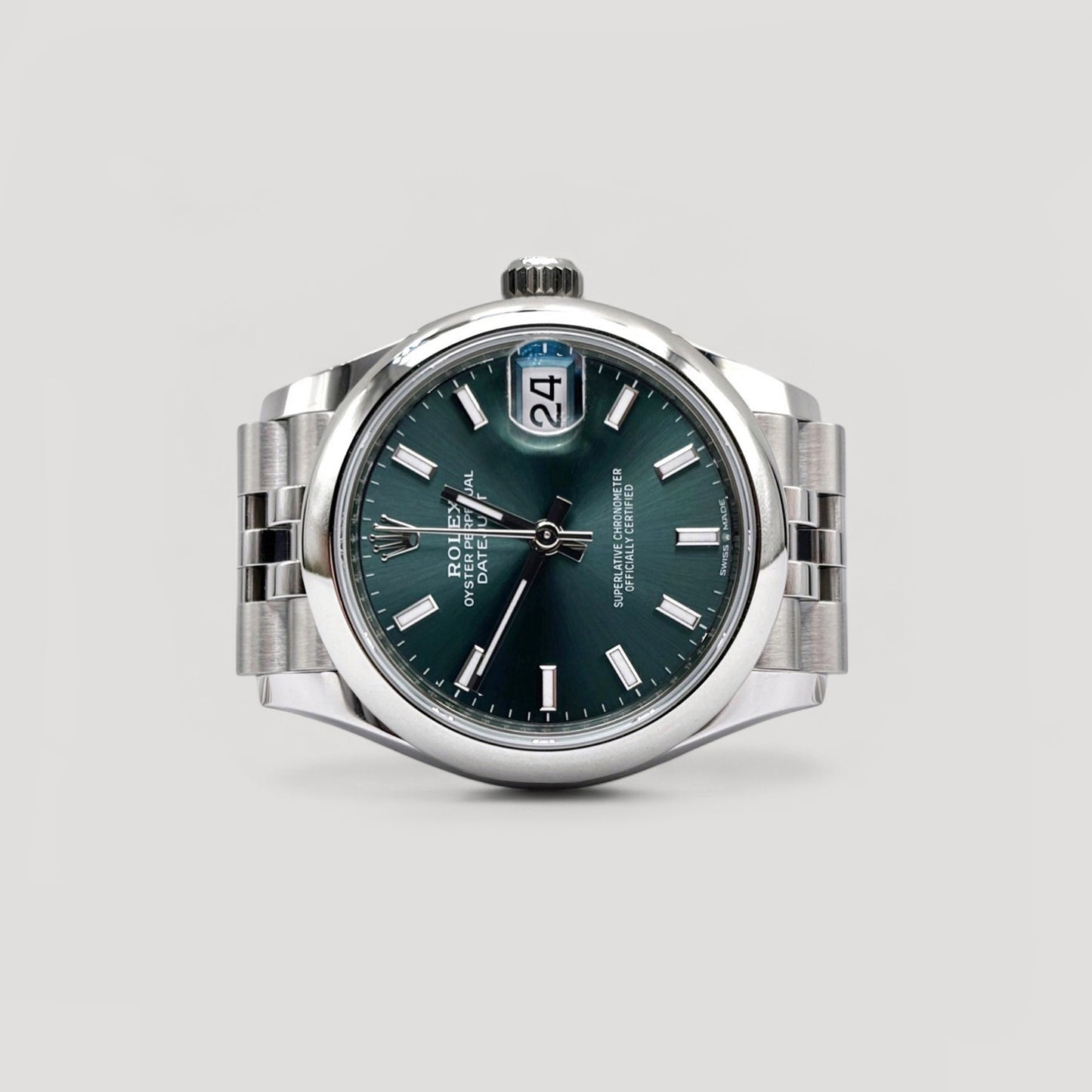 Brand New Rolex Datejust Mint Green Jubilee 31mm 278240