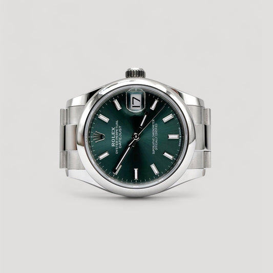 Brand New Rolex Datejust Mint Green Oyster 31mm 278240