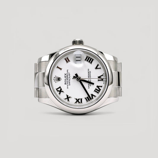 Mint Rolex Datejust White Roman Oyster 31mm 278240