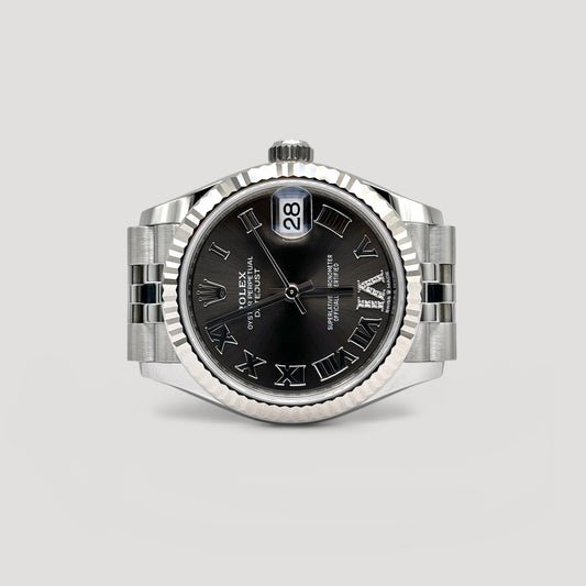 Brand New Rolex Datejust Dark Grey w/ VI Diamond Jubilee 31mm 278274
