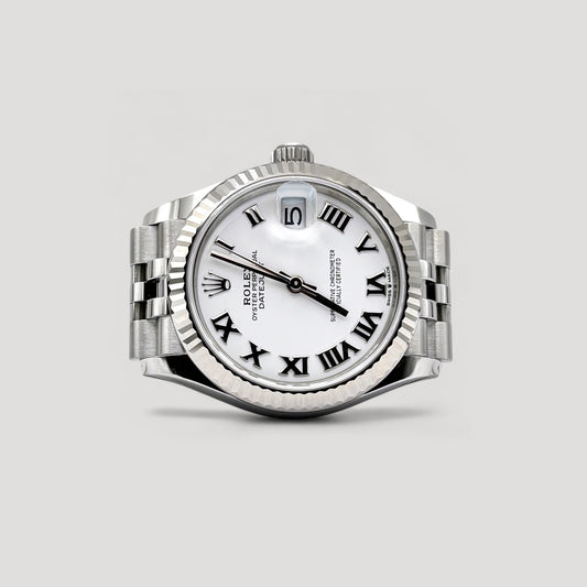 Brand New Rolex Datejust White Roman Jubilee 31mm 278274