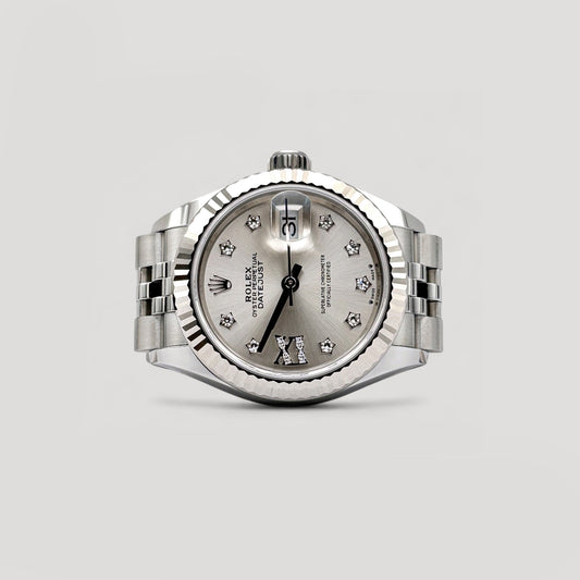 Brand New Rolex Datejust Silver Star Diamond Jubilee 28mm 279174