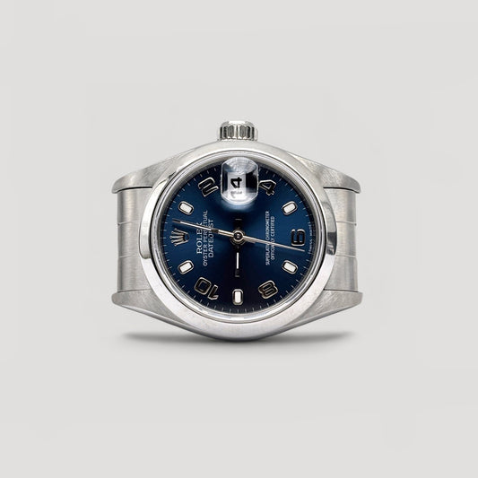 Mint Rolex Datejust Blue Arabic Oyster 26mm 69160