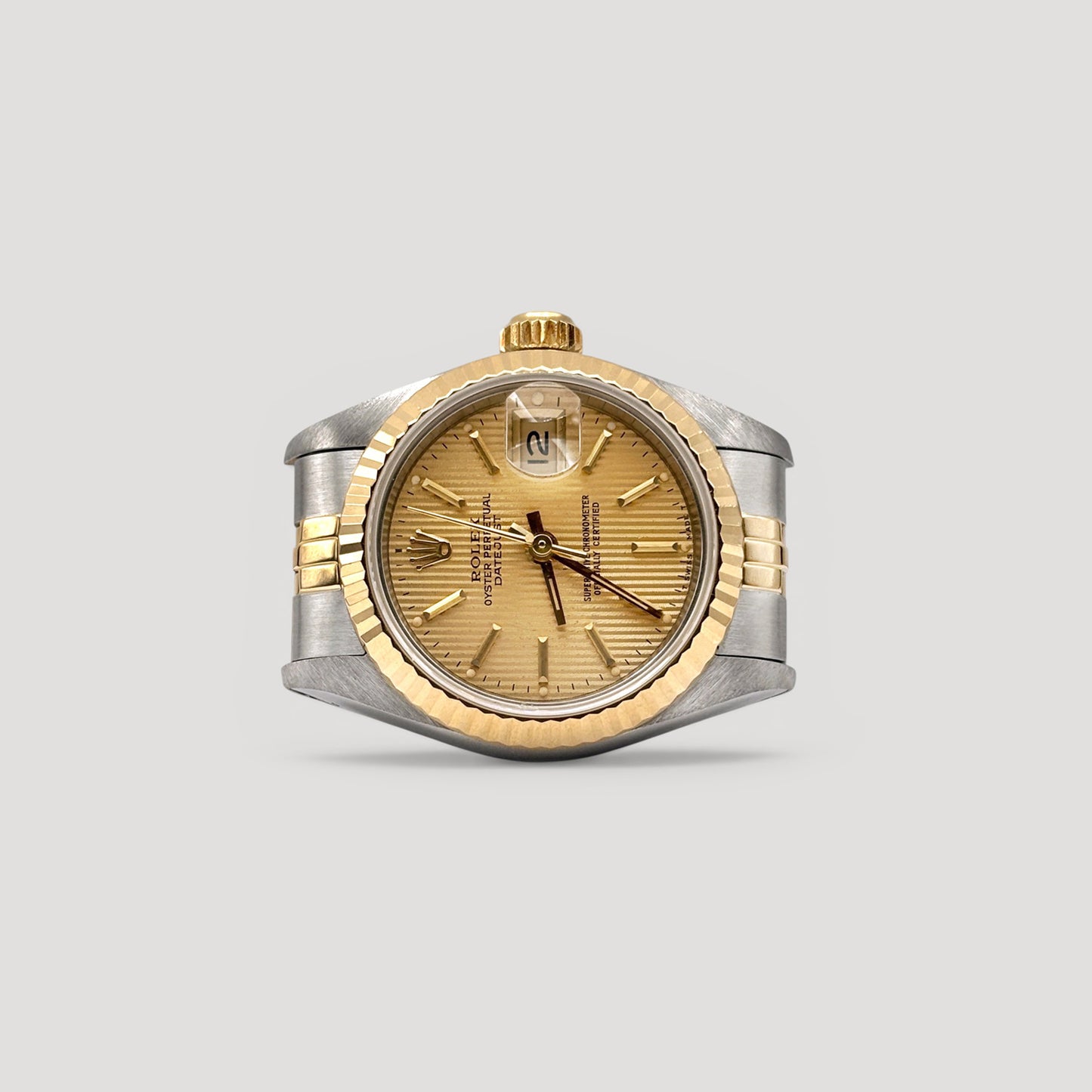 Mint Rolex Datejust Champagne Tapestry Jubilee 26mm 69173