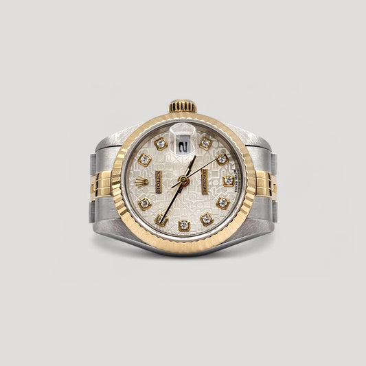 Mint Rolex Datejust Computer w/ 10 Points Diamond Jubilee 26mm 69173