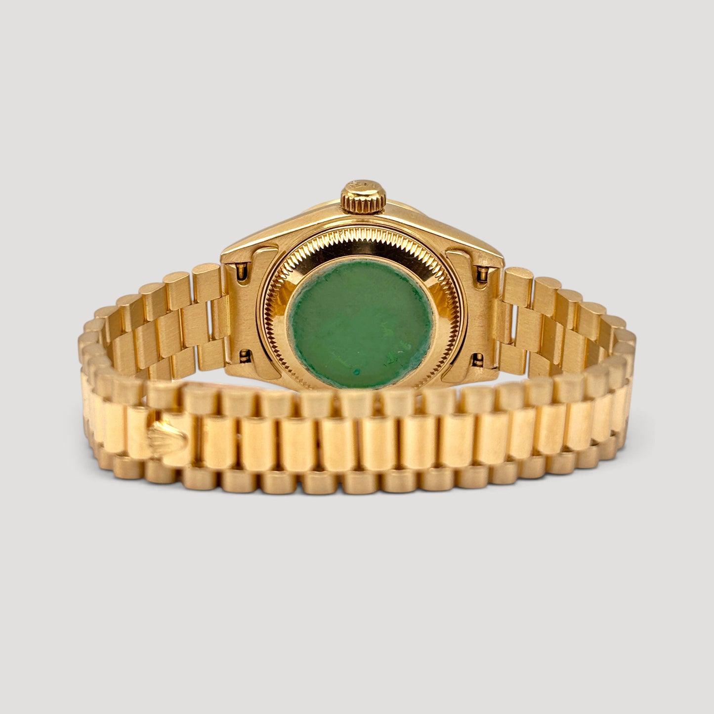 Rolex Datejust Champagne w/ Custom Diamond Bezel President 26mm 69178