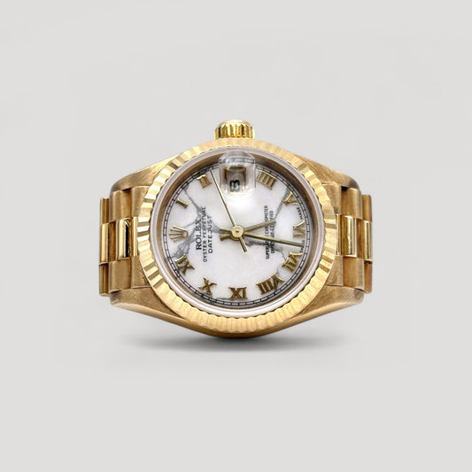 Rolex Datejust "President" Howlite Stone Dial 26mm 69178