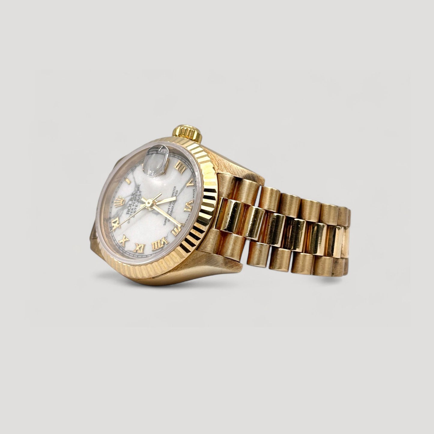 Rolex Datejust "President" Howlite Stone Dial 26mm 69178
