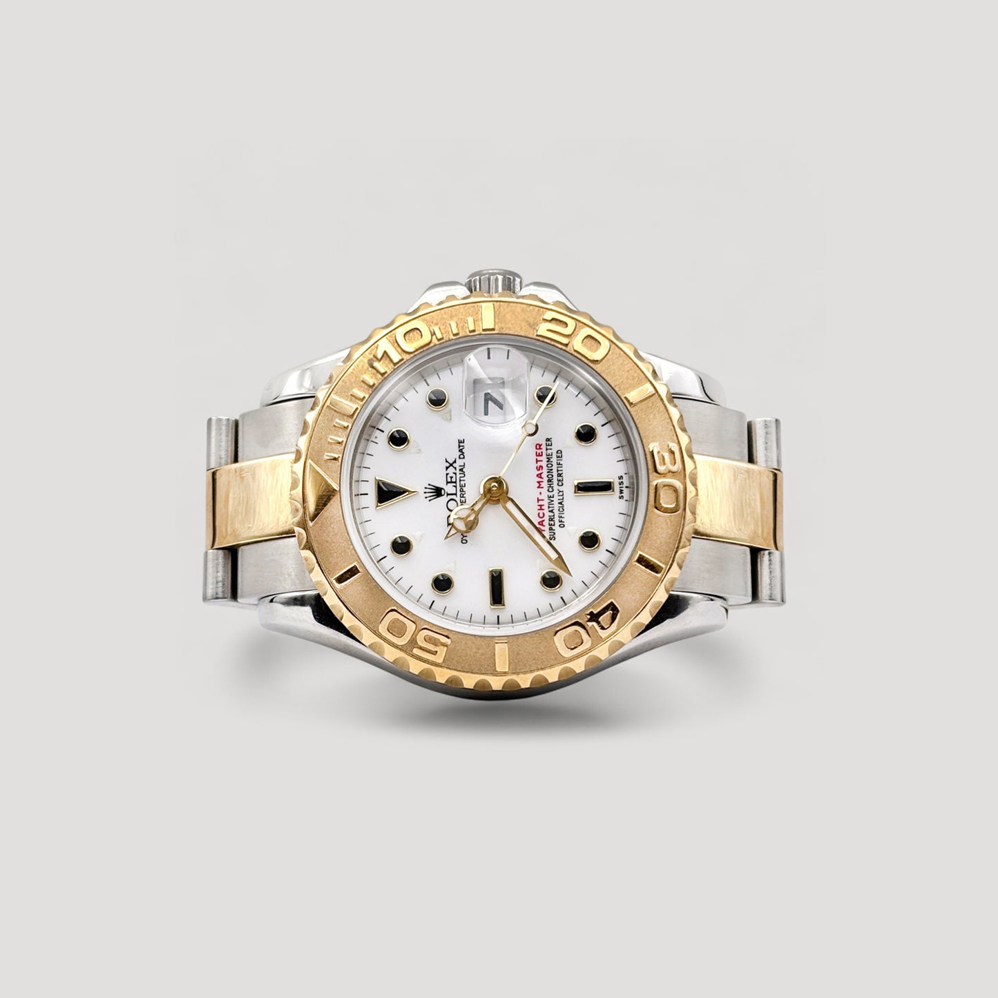 Mint Rolex Yacht Master White HG 29mm 69623