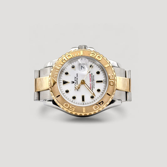 Mint Rolex Yacht Master White HG 29mm 69623