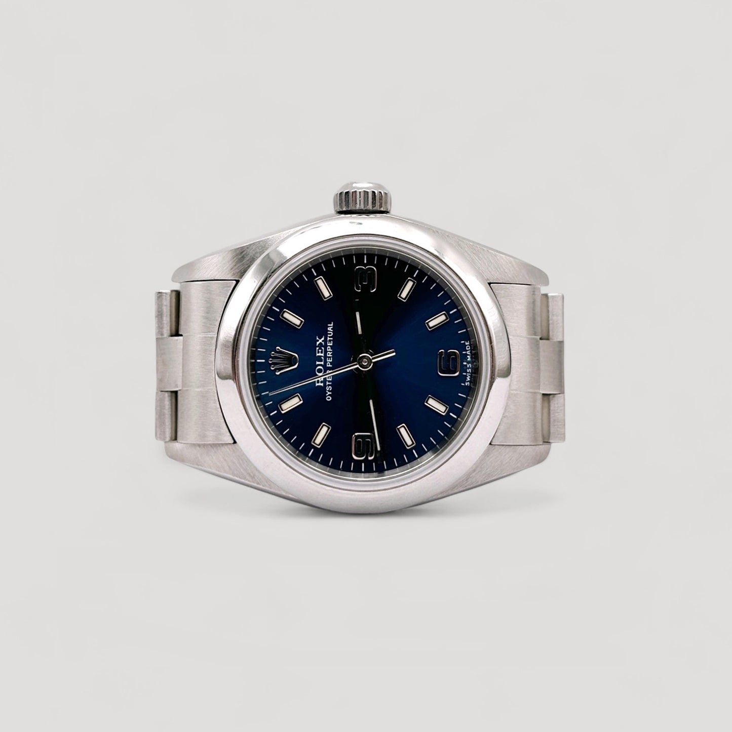 Mint Rolex Oyster Perpetual Blue 24mm 76080