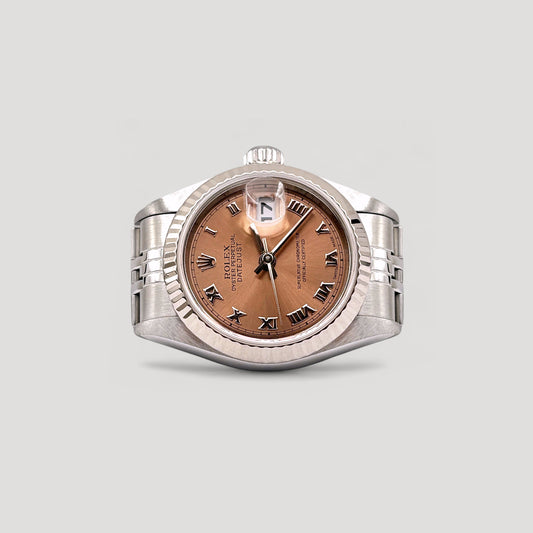 Mint Rolex Datejust Salmon Roman Jubilee 26mm 79174
