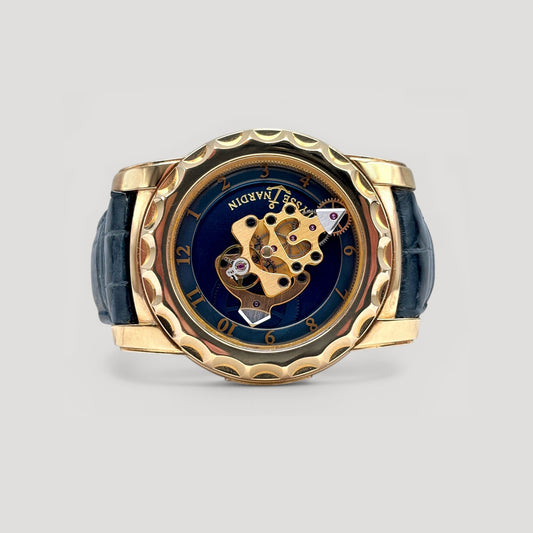 Ulysse Nardin Freak Tourbillon Blue Skeleton 18K Yellow Gold 42.5mm 016-88